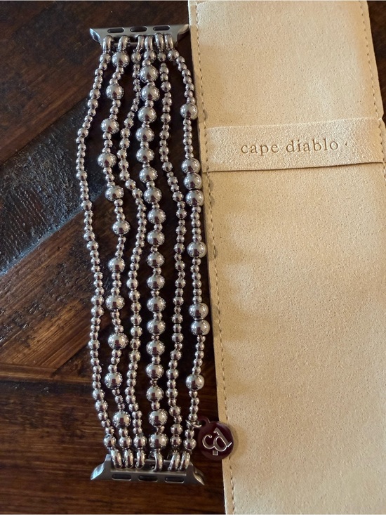 Cape Diablo Silver Multi-Row and Panel Bead Watch Bands - Silver Tone main image 4